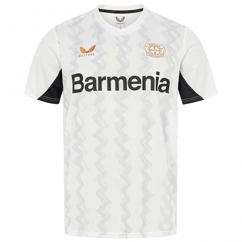 Niño Camiseta Selina Ostermeier #2 Blanco Negro 2ª Equipación 2024/25 La Camisa Perú