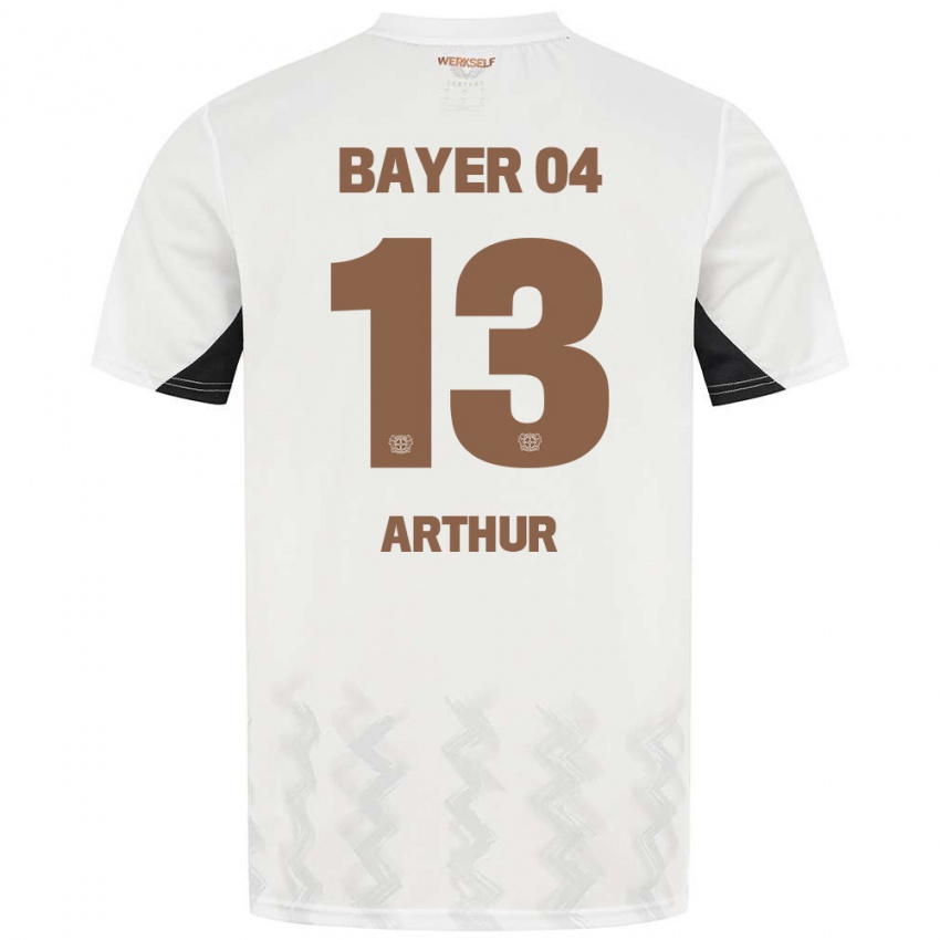 Niño Camiseta Arthur #13 Blanco Negro 2ª Equipación 2024/25 La Camisa Perú