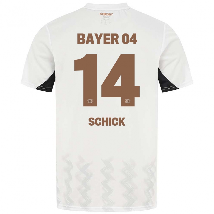 Niño Camiseta Patrik Schick #14 Blanco Negro 2ª Equipación 2024/25 La Camisa Perú