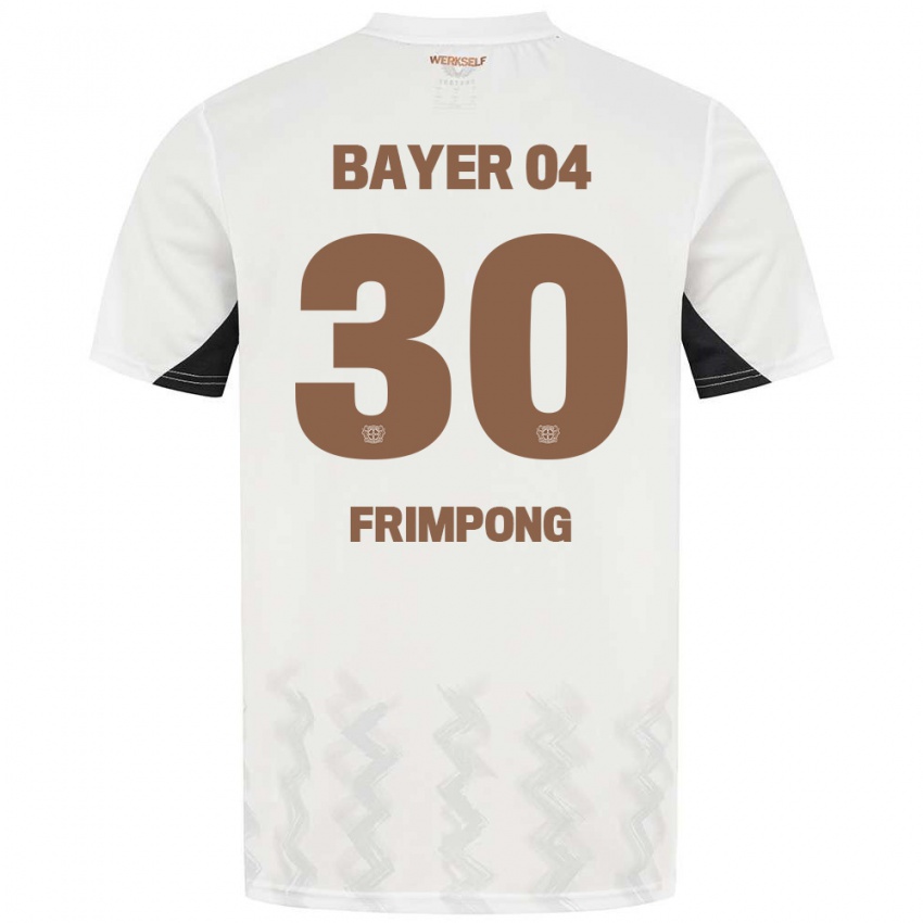 Niño Camiseta Jeremie Frimpong #30 Blanco Negro 2ª Equipación 2024/25 La Camisa Perú