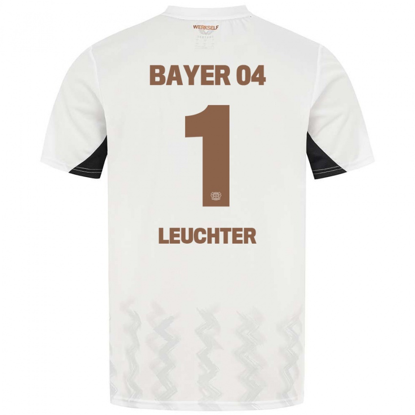 Niño Camiseta Julian Leuchter #1 Blanco Negro 2ª Equipación 2024/25 La Camisa Perú