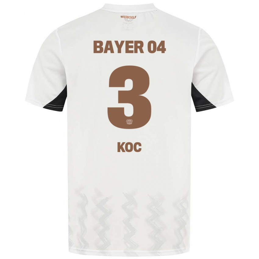 Niño Camiseta Halil Koc #3 Blanco Negro 2ª Equipación 2024/25 La Camisa Perú