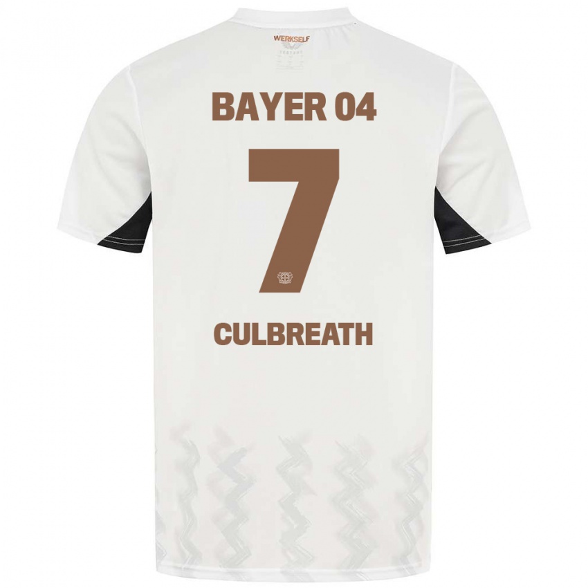 Niño Camiseta Montrell Culbreath #7 Blanco Negro 2ª Equipación 2024/25 La Camisa Perú