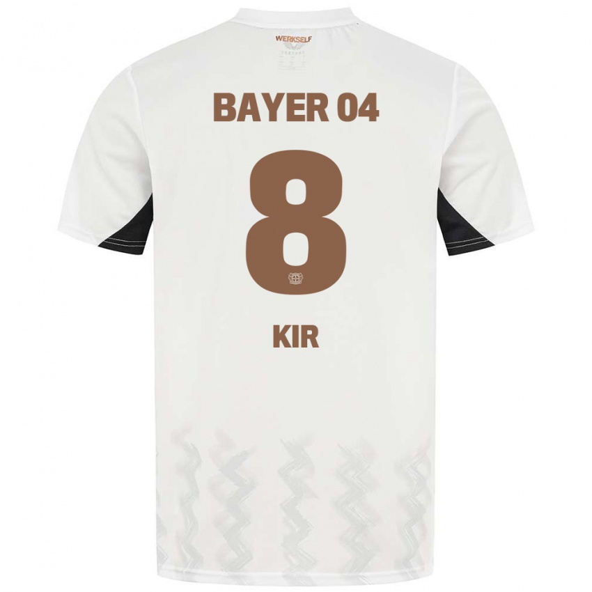 Niño Camiseta Burak Kir #8 Blanco Negro 2ª Equipación 2024/25 La Camisa Perú