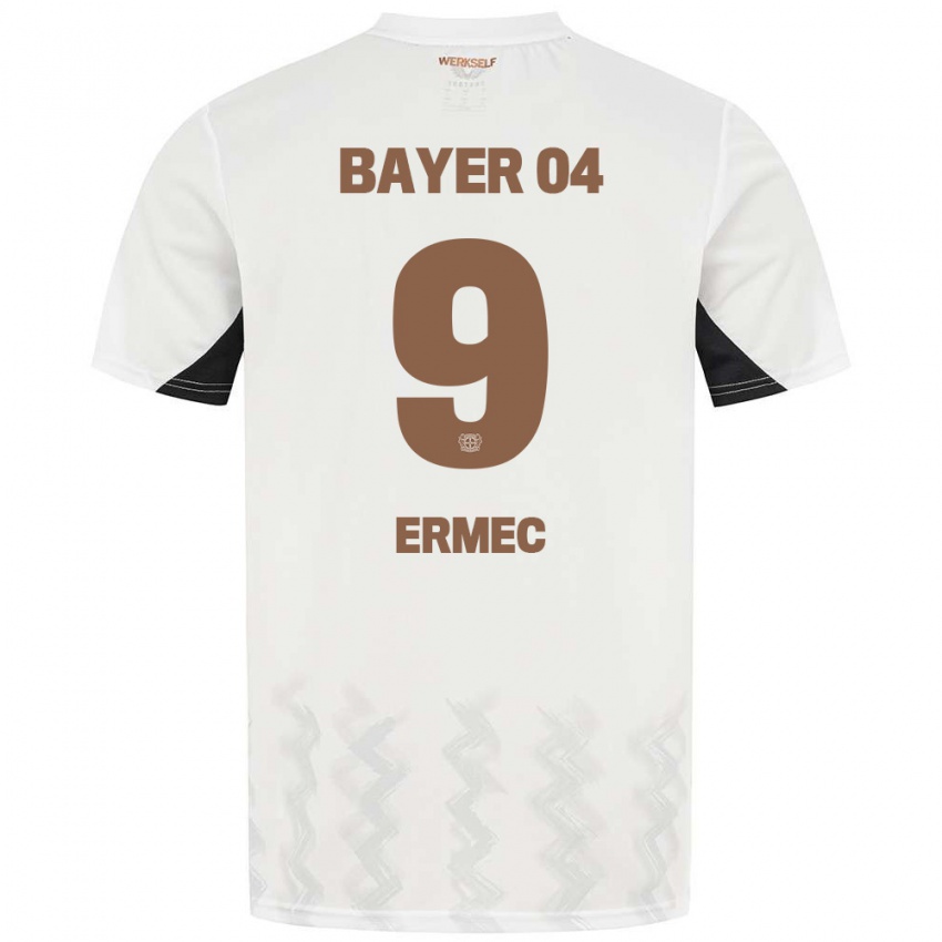 Niño Camiseta Berkan Ermec #9 Blanco Negro 2ª Equipación 2024/25 La Camisa Perú