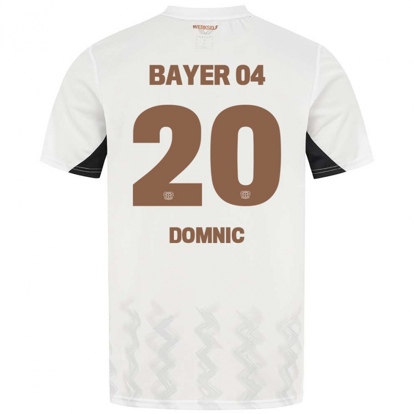 Niño Camiseta Nebe-Sirak Domnic #20 Blanco Negro 2ª Equipación 2024/25 La Camisa Perú