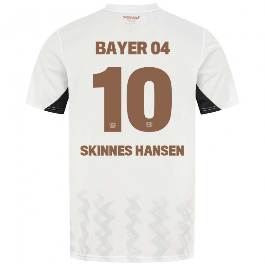 Niño Camiseta Synne Skinnes Hansen #10 Blanco Negro 2ª Equipación 2024/25 La Camisa Perú