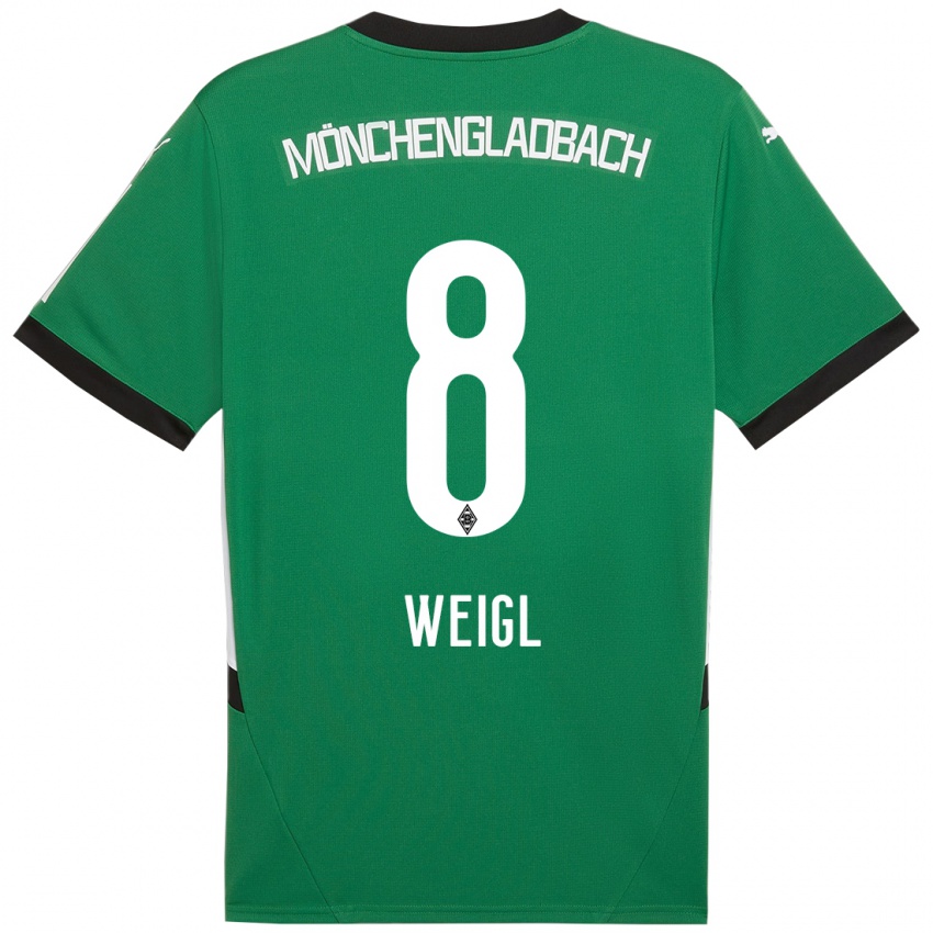 Niño Camiseta Julian Weigl #8 Verde Blanco 2ª Equipación 2024/25 La Camisa Perú