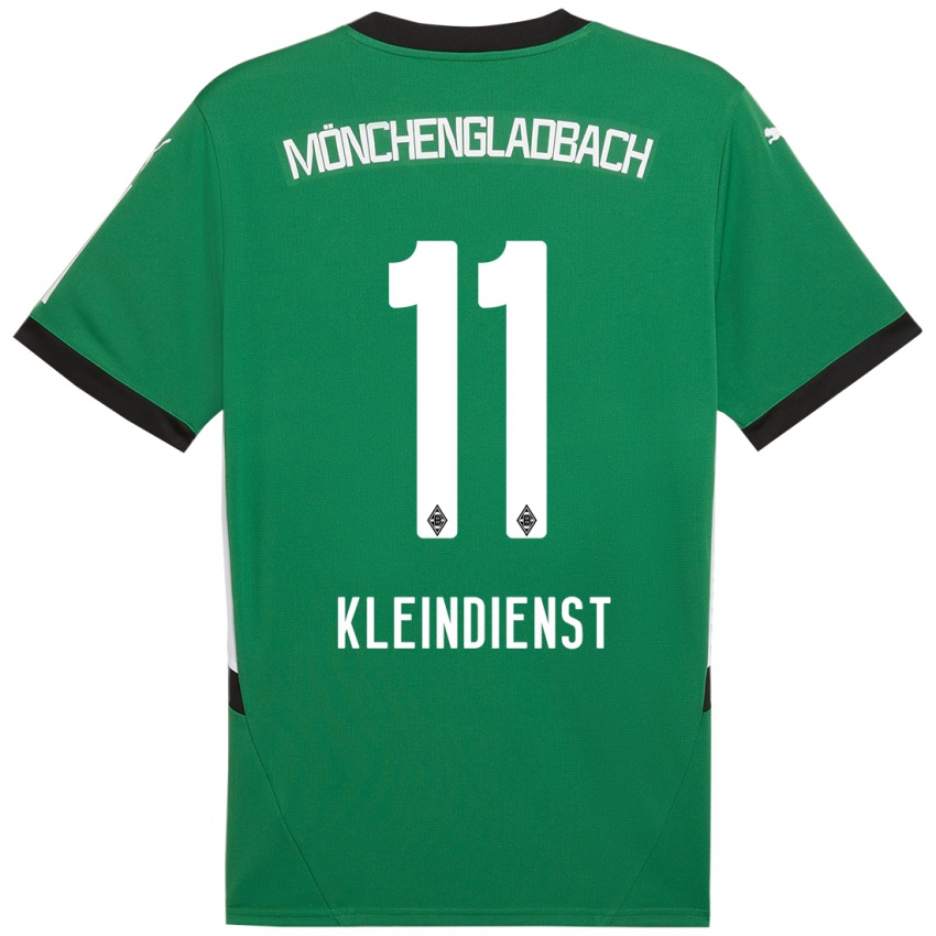 Niño Camiseta Tim Kleindienst #11 Verde Blanco 2ª Equipación 2024/25 La Camisa Perú