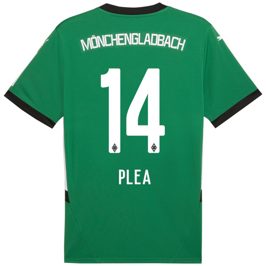 Niño Camiseta Alassane Plea #14 Verde Blanco 2ª Equipación 2024/25 La Camisa Perú