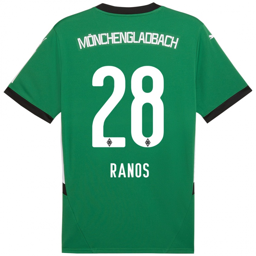 Niño Camiseta Grant-Leon Ranos #28 Verde Blanco 2ª Equipación 2024/25 La Camisa Perú