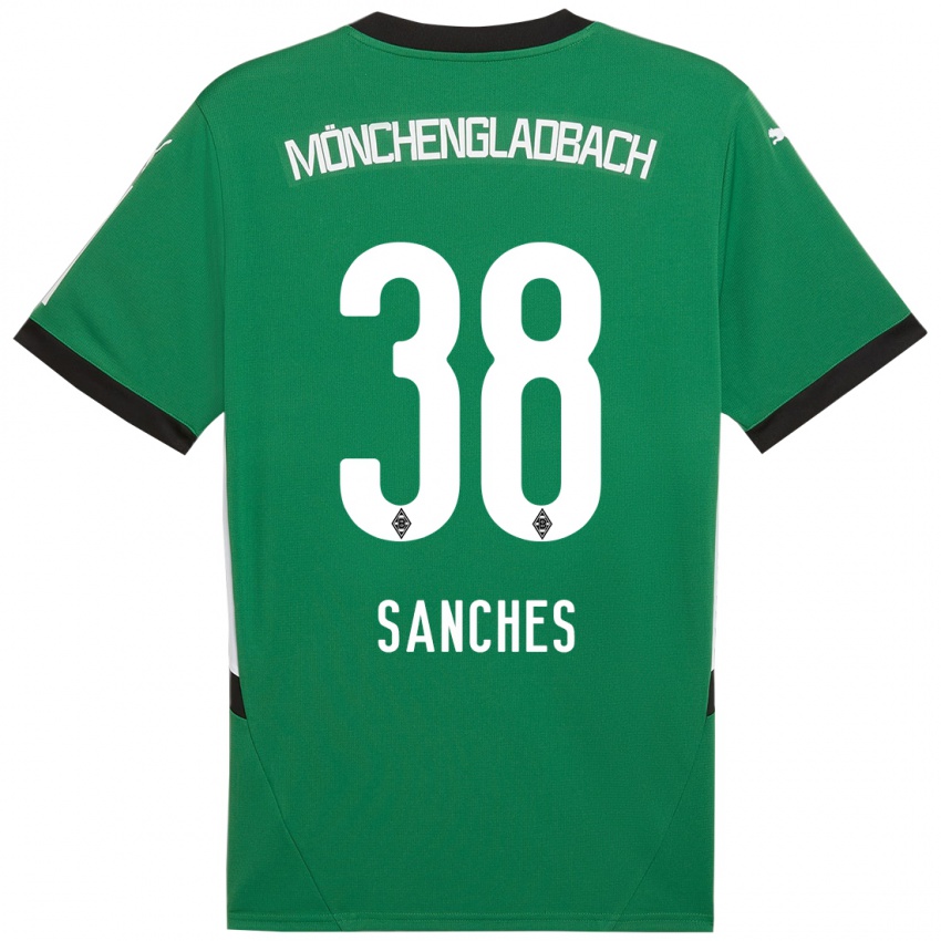 Niño Camiseta Yvandro Borges Sanches #38 Verde Blanco 2ª Equipación 2024/25 La Camisa Perú