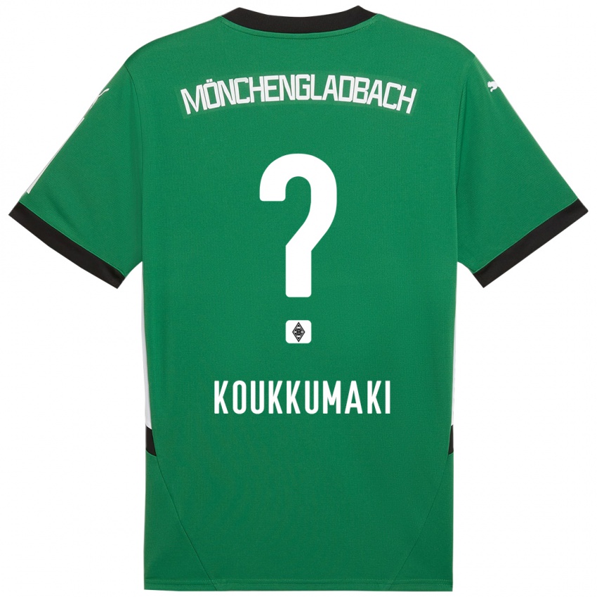 Niño Camiseta Taavi Koukkumäki #0 Verde Blanco 2ª Equipación 2024/25 La Camisa Perú