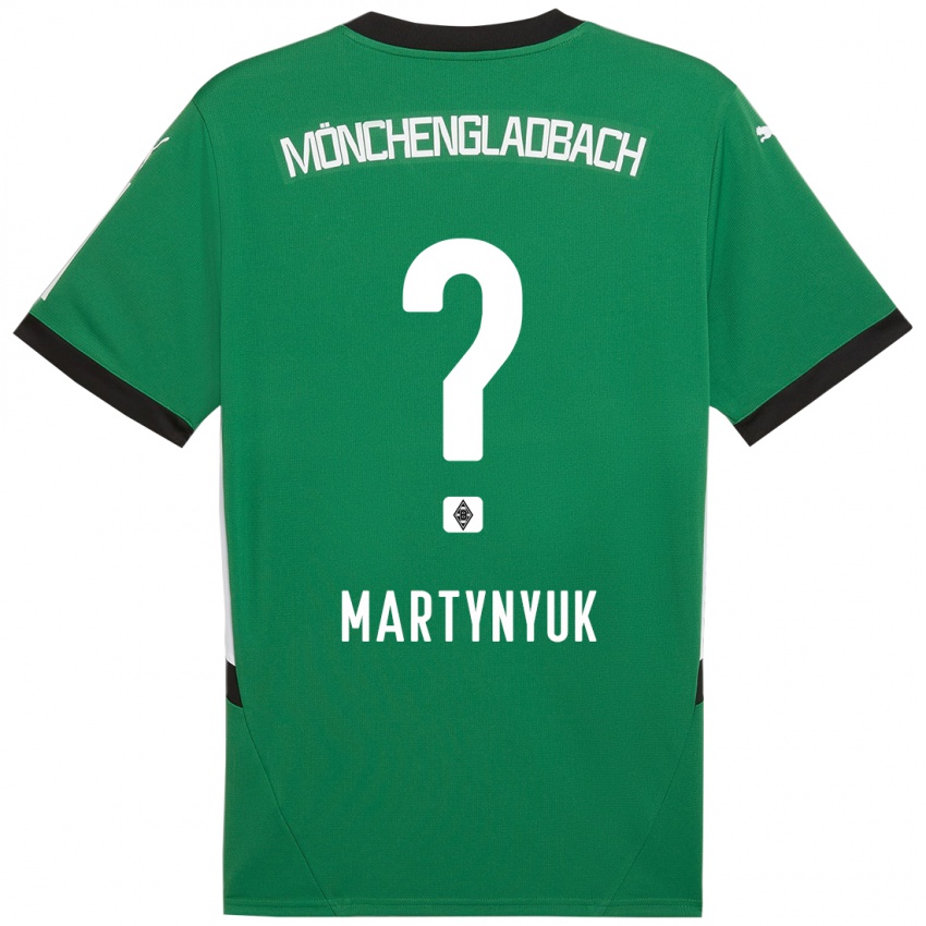 Niño Camiseta Anton Martynyuk #0 Verde Blanco 2ª Equipación 2024/25 La Camisa Perú