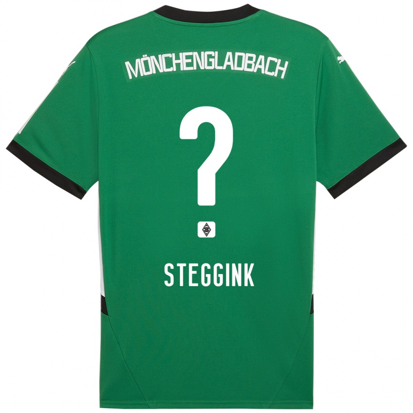 Niño Camiseta Lennart Steggink #0 Verde Blanco 2ª Equipación 2024/25 La Camisa Perú