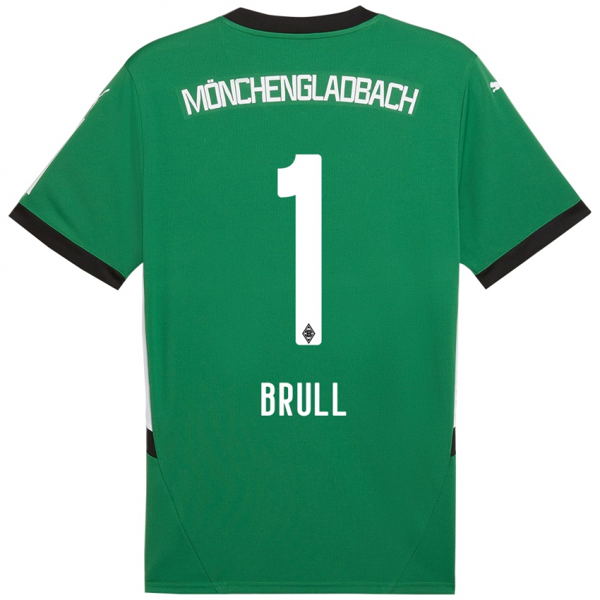 Niño Camiseta Maximilian Brüll #1 Verde Blanco 2ª Equipación 2024/25 La Camisa Perú