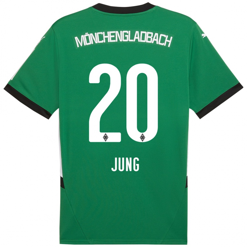 Niño Camiseta In-Gyom Jung #20 Verde Blanco 2ª Equipación 2024/25 La Camisa Perú