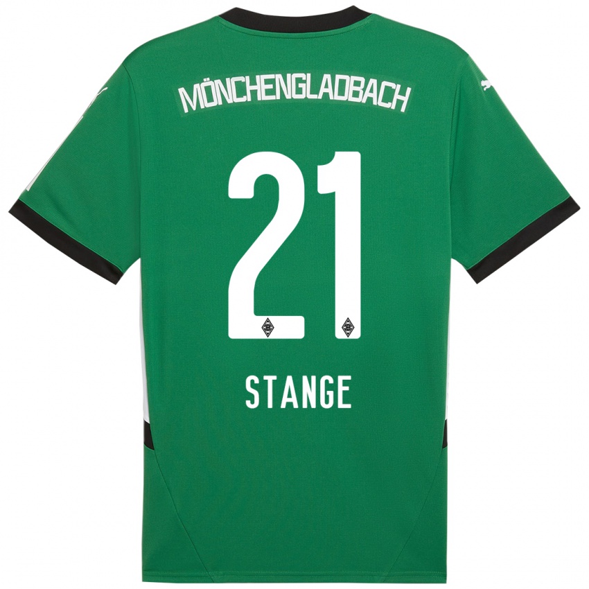 Niño Camiseta Veit Stange #21 Verde Blanco 2ª Equipación 2024/25 La Camisa Perú