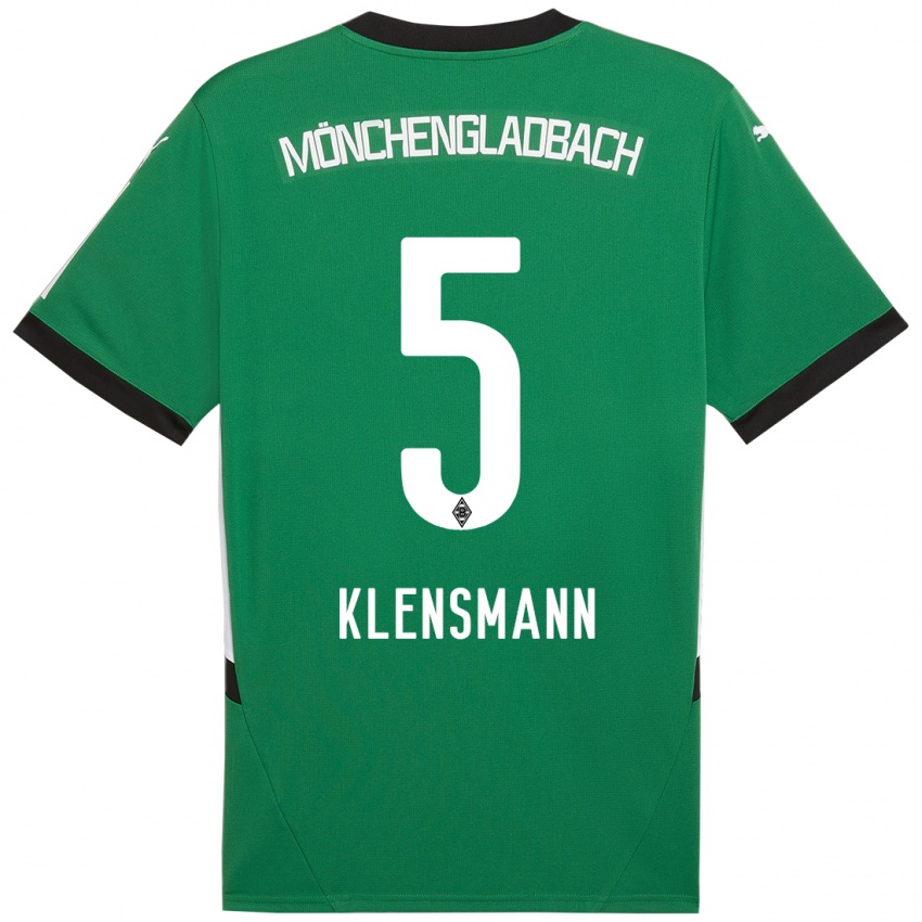 Niño Camiseta Paula Klensmann #5 Verde Blanco 2ª Equipación 2024/25 La Camisa Perú