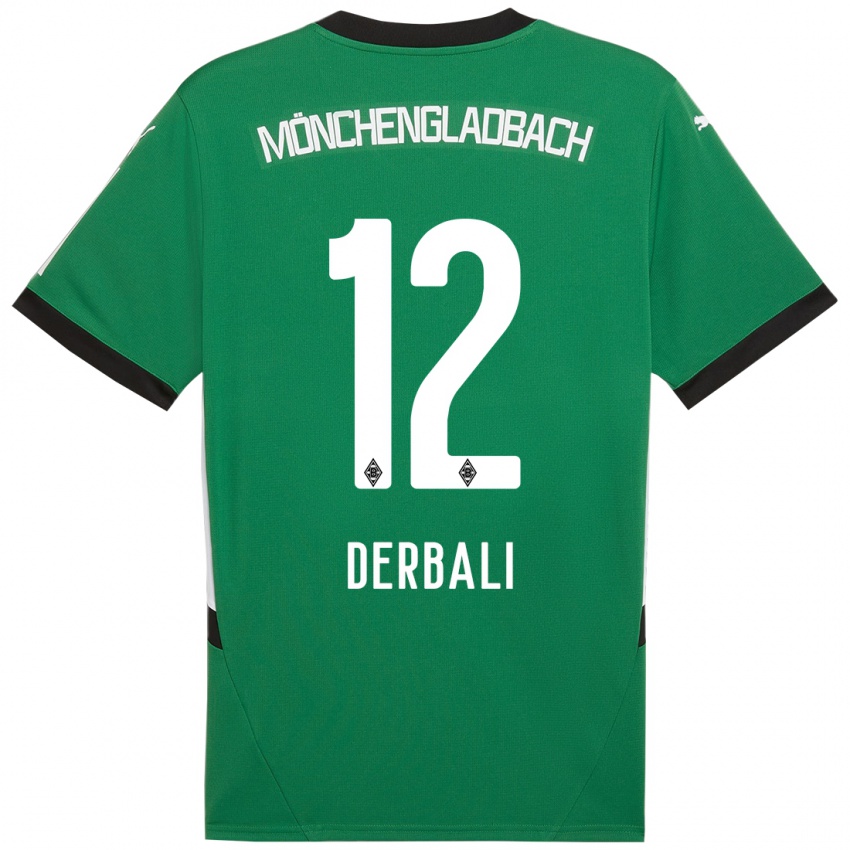 Niño Camiseta Louisa Derbali #12 Verde Blanco 2ª Equipación 2024/25 La Camisa Perú