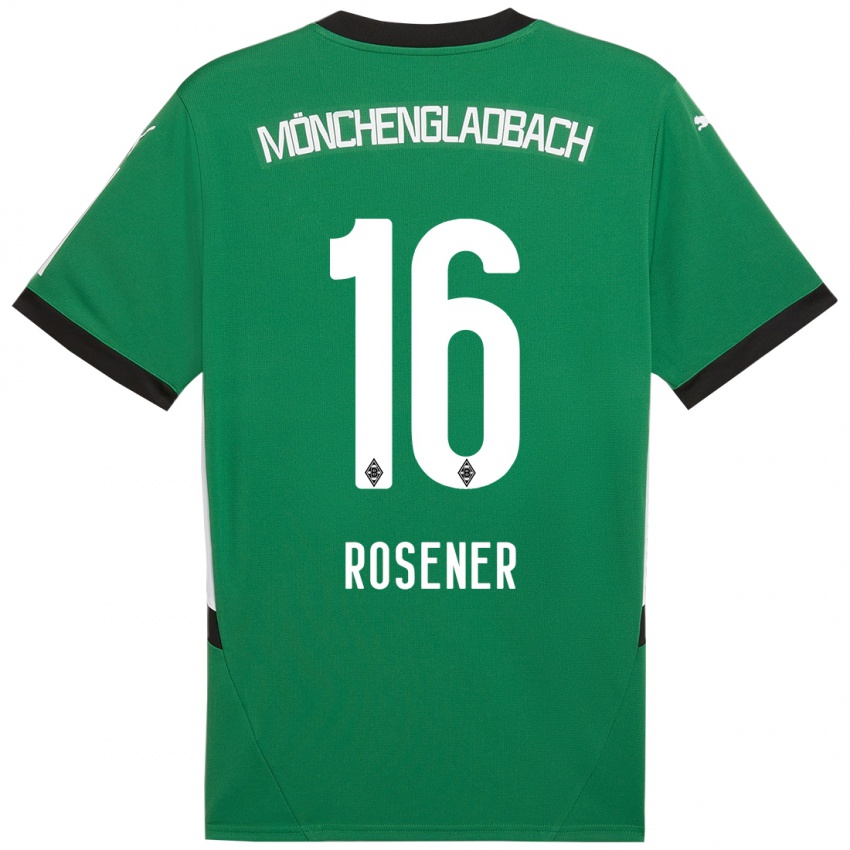 Niño Camiseta Chiara Rösener #16 Verde Blanco 2ª Equipación 2024/25 La Camisa Perú