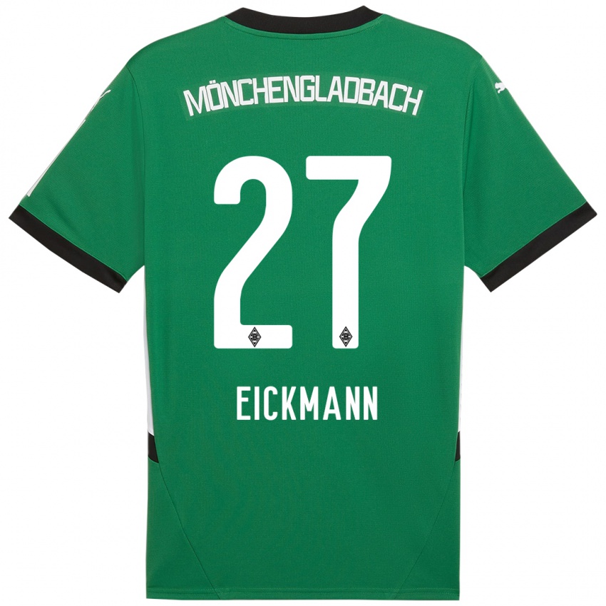 Niño Camiseta Mia Eickmann #27 Verde Blanco 2ª Equipación 2024/25 La Camisa Perú