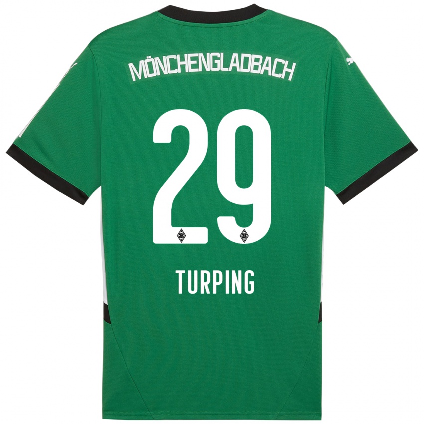 Niño Camiseta Selim Turping #29 Verde Blanco 2ª Equipación 2024/25 La Camisa Perú