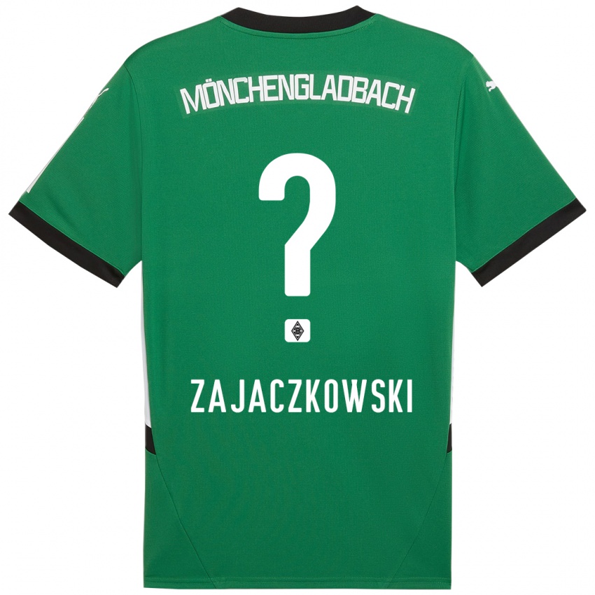 Niño Camiseta Vincent Zajaczkowski #0 Verde Blanco 2ª Equipación 2024/25 La Camisa Perú