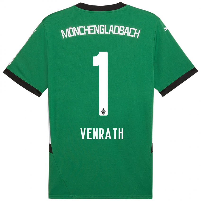 Niño Camiseta Lisa Venrath #1 Verde Blanco 2ª Equipación 2024/25 La Camisa Perú