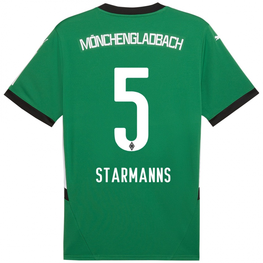 Niño Camiseta Sandra Starmanns #5 Verde Blanco 2ª Equipación 2024/25 La Camisa Perú