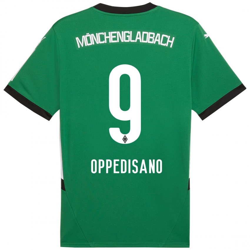 Niño Camiseta Valentina Oppedisano #9 Verde Blanco 2ª Equipación 2024/25 La Camisa Perú