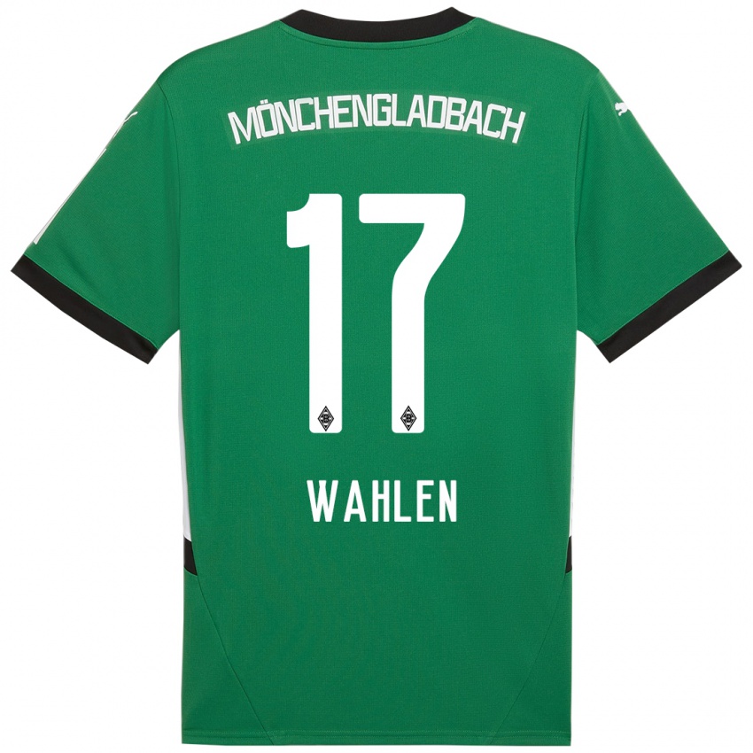 Niño Camiseta Vanessa Wahlen #17 Verde Blanco 2ª Equipación 2024/25 La Camisa Perú