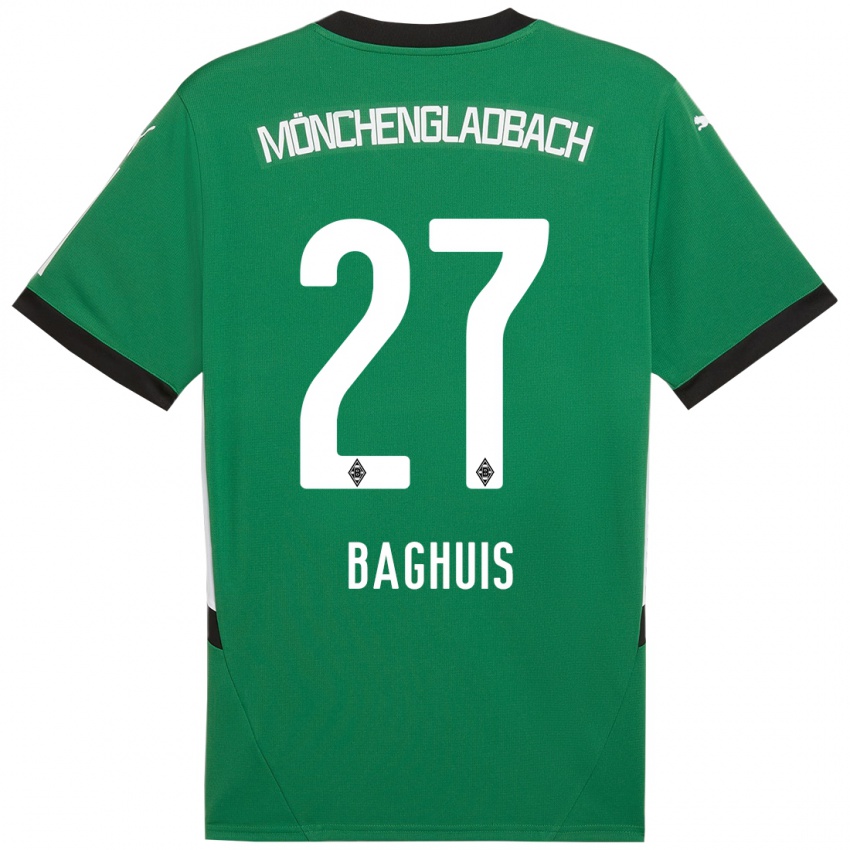 Niño Camiseta Chantal Baghuis #27 Verde Blanco 2ª Equipación 2024/25 La Camisa Perú