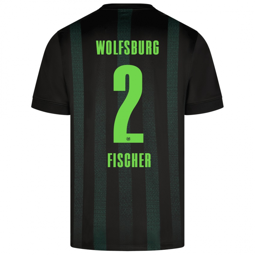 Niño Camiseta Kilian Fischer #2 Verde Oscuro 2ª Equipación 2024/25 La Camisa Perú