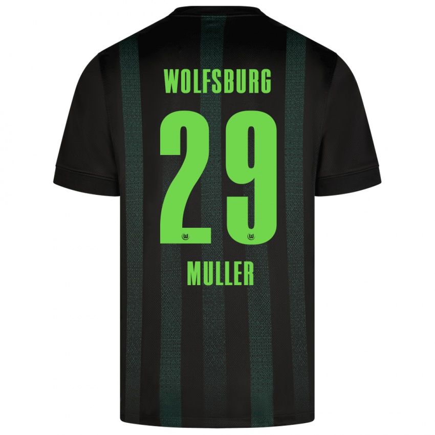 Niño Camiseta Marius Müller #29 Verde Oscuro 2ª Equipación 2024/25 La Camisa Perú