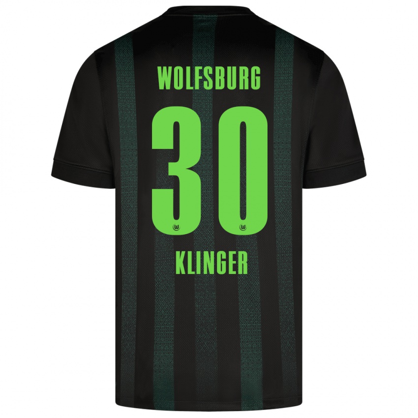 Niño Camiseta Niklas Klinger #30 Verde Oscuro 2ª Equipación 2024/25 La Camisa Perú