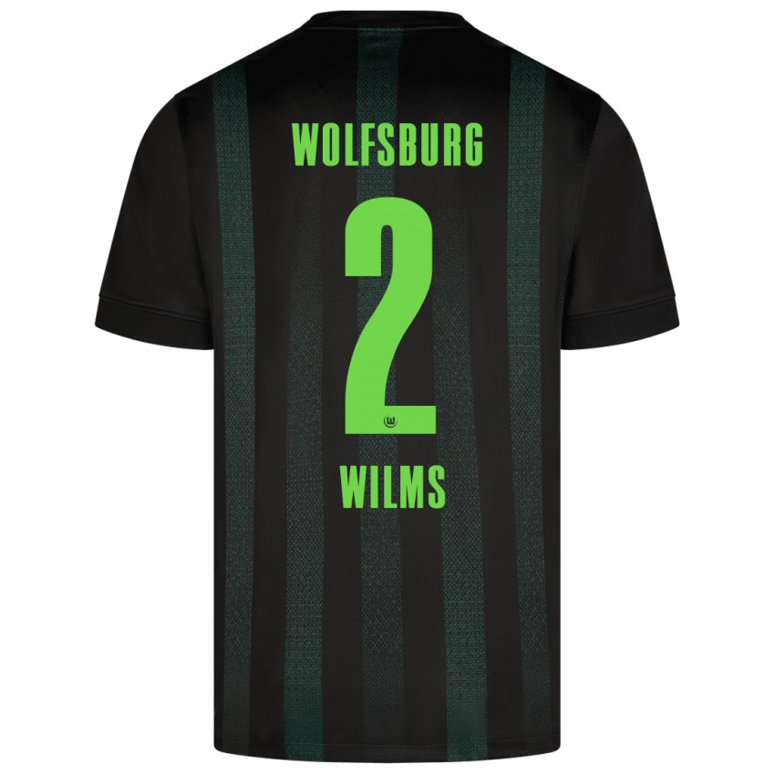 Niño Camiseta Lynn Wilms #2 Verde Oscuro 2ª Equipación 2024/25 La Camisa Perú