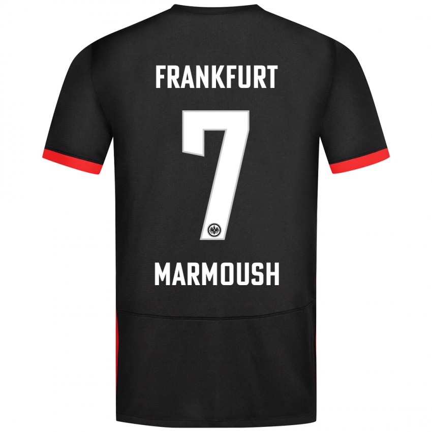 Niño Camiseta Omar Marmoush #7 Negro 2ª Equipación 2024/25 La Camisa Perú