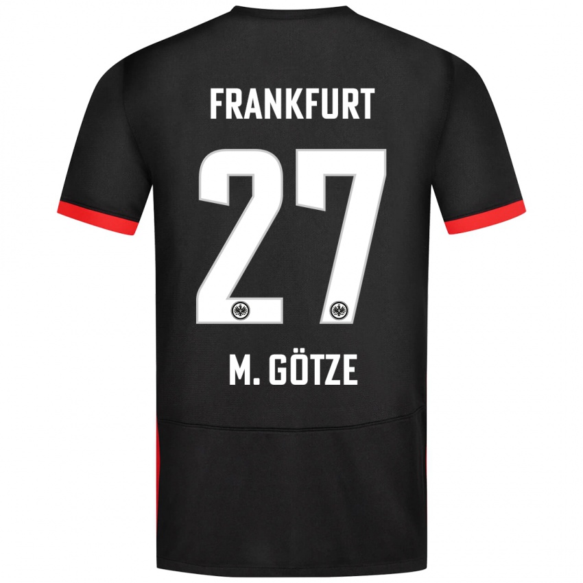 Niño Camiseta Mario Götze #27 Negro 2ª Equipación 2024/25 La Camisa Perú