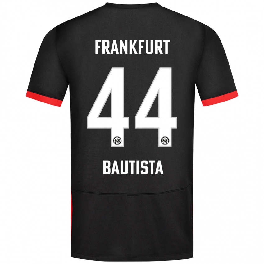 Niño Camiseta Davis Bautista #44 Negro 2ª Equipación 2024/25 La Camisa Perú