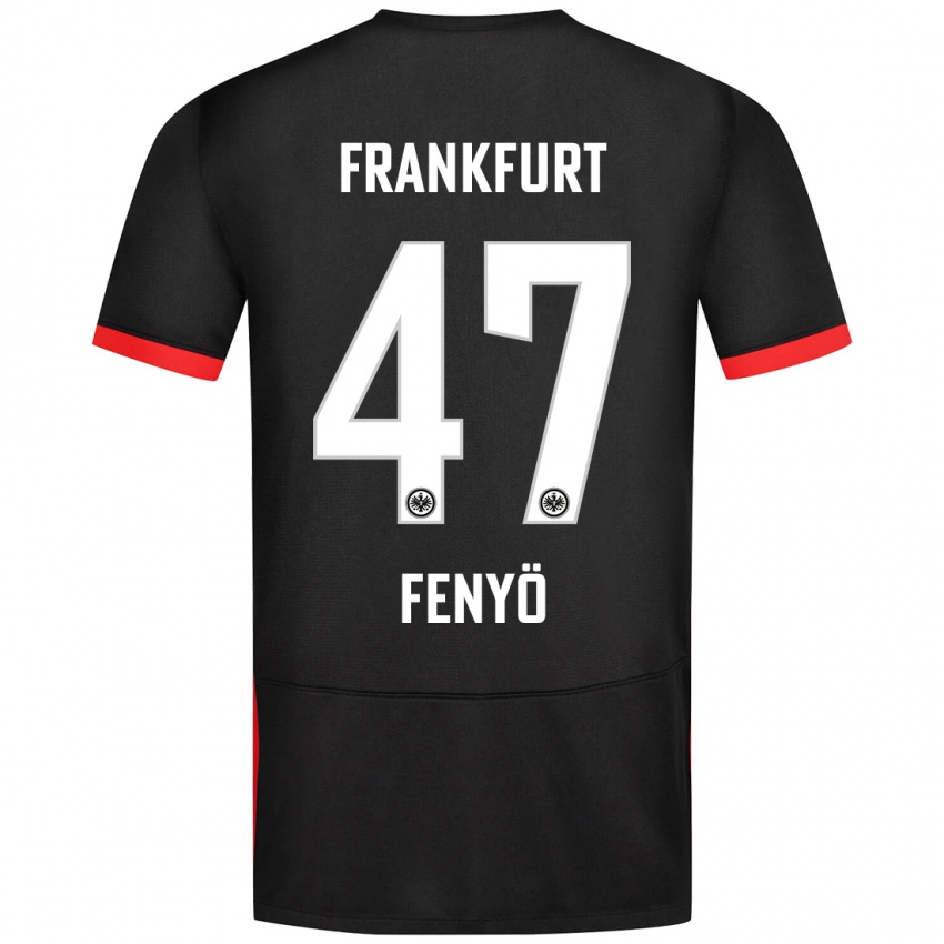 Niño Camiseta Noah Fenyö #47 Negro 2ª Equipación 2024/25 La Camisa Perú