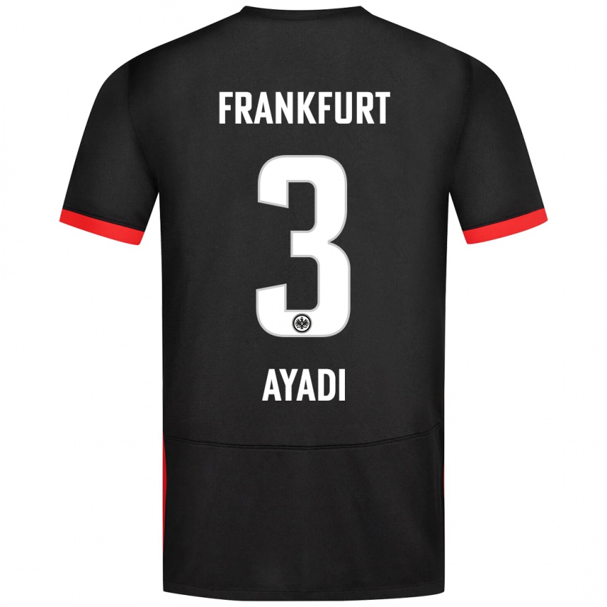 Niño Camiseta Akram Ayadi #3 Negro 2ª Equipación 2024/25 La Camisa Perú