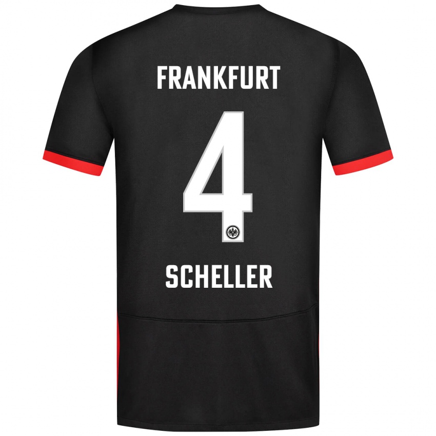 Niño Camiseta Niklas Scheller #4 Negro 2ª Equipación 2024/25 La Camisa Perú