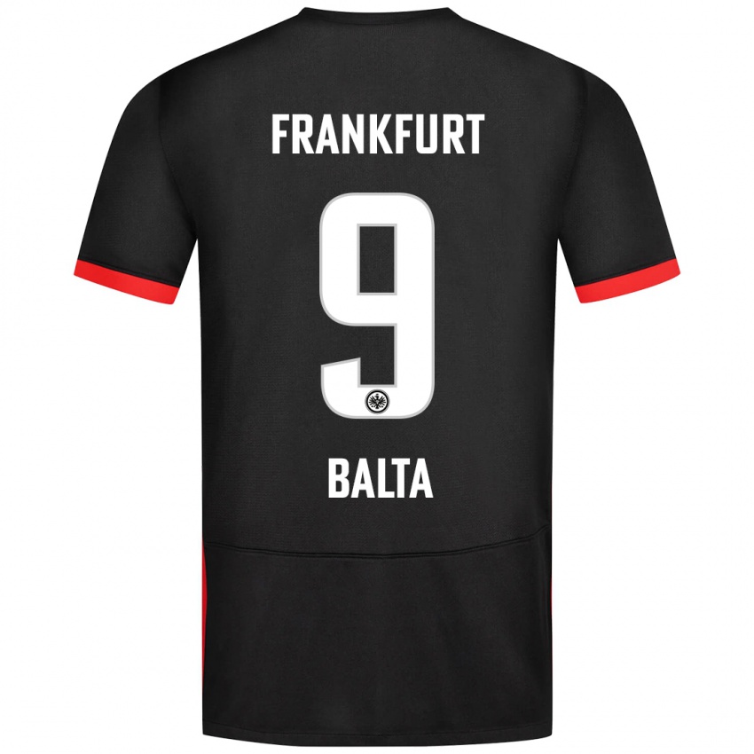 Niño Camiseta Sahin Balta #9 Negro 2ª Equipación 2024/25 La Camisa Perú