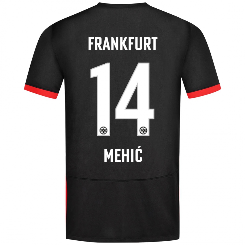 Niño Camiseta Liam Mehić #14 Negro 2ª Equipación 2024/25 La Camisa Perú