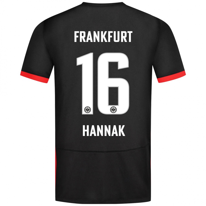 Niño Camiseta Tim Hannak #16 Negro 2ª Equipación 2024/25 La Camisa Perú