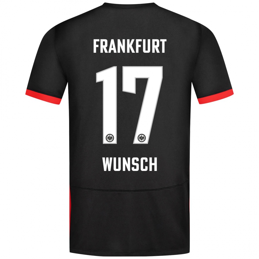 Niño Camiseta Paul Wünsch #17 Negro 2ª Equipación 2024/25 La Camisa Perú