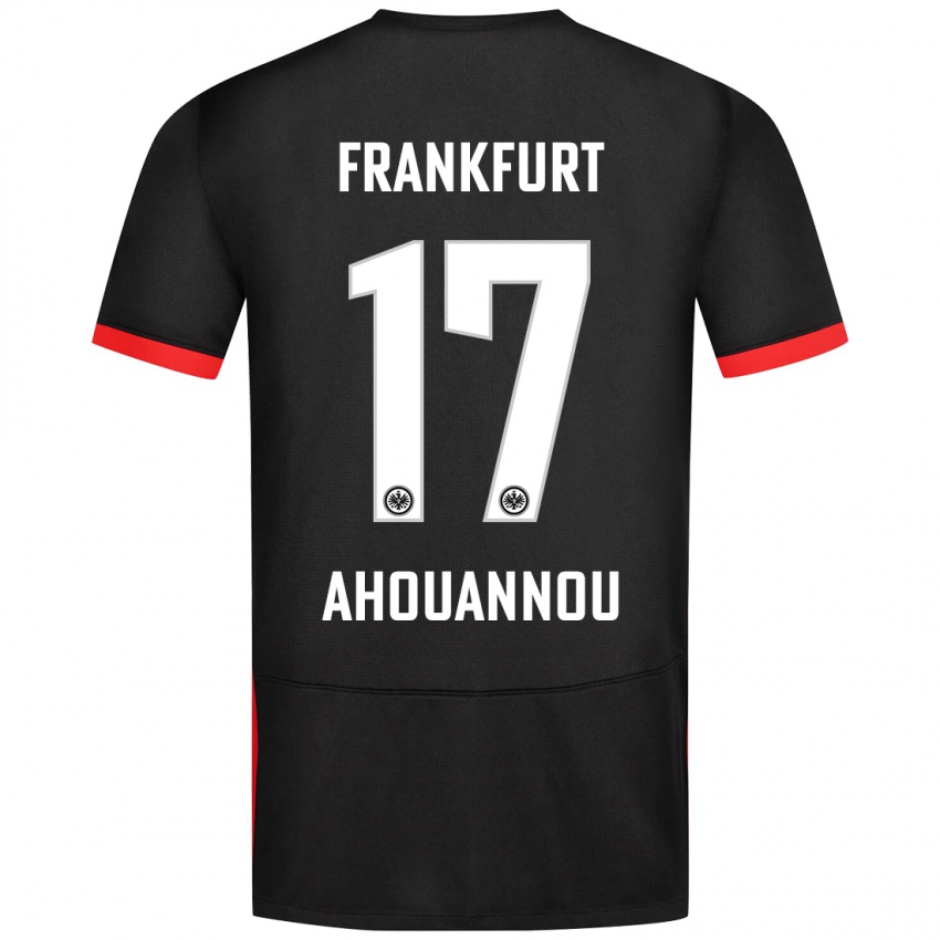 Niño Camiseta Yannis Ahouannou #17 Negro 2ª Equipación 2024/25 La Camisa Perú