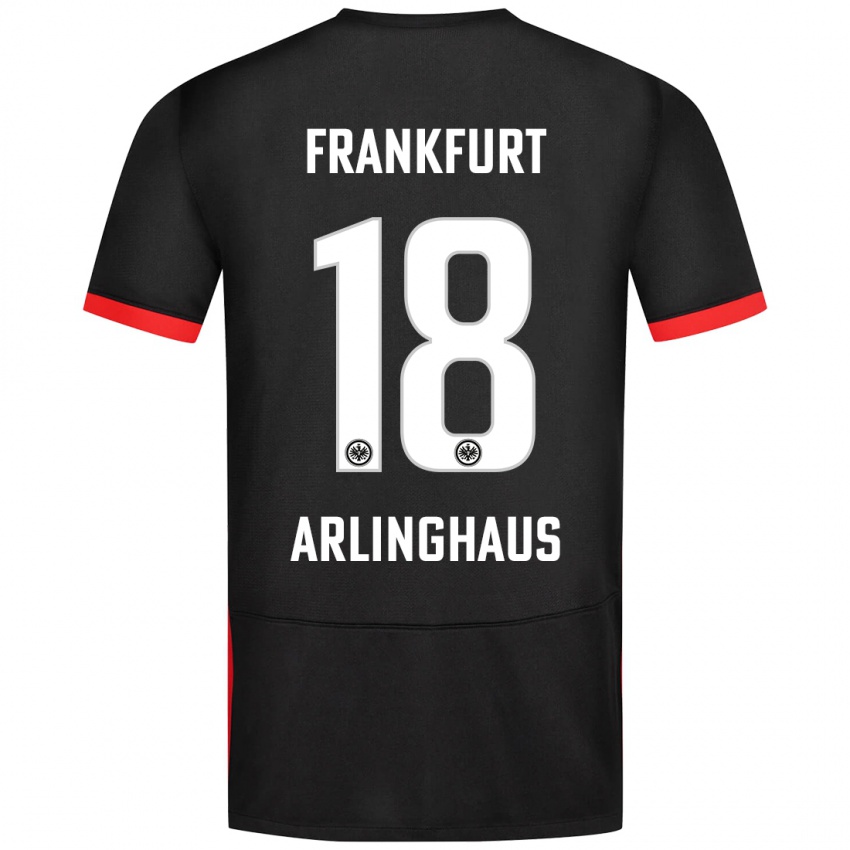 Niño Camiseta Max Arlinghaus #18 Negro 2ª Equipación 2024/25 La Camisa Perú