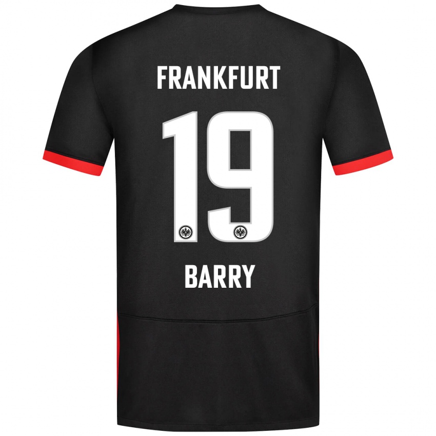 Niño Camiseta Jasha Barry #19 Negro 2ª Equipación 2024/25 La Camisa Perú